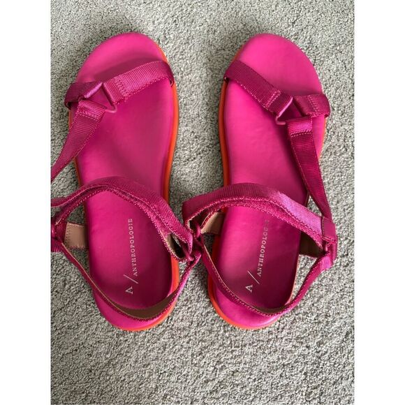 NEW Anthropologie pink Everyday Sport Sandals, $88 size 38/7.5 - Picture 2 of 6